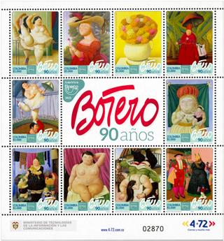 n° 2608/2617 - Timbre COLOMBIE Poste