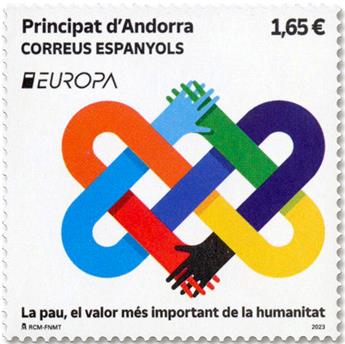 n° 530 - Timbre ANDORRE ESPAGNOL Poste (EUROPA)