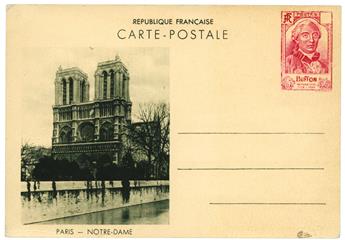France : Entier Postal timbre Buffon, non émis, sans valeur indiquée, en rose