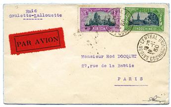 Indochine : 1er vol SAIGON-PARIS 18/11/30