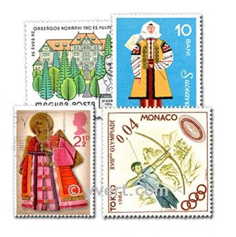 EUROPE : pochette de 3000 timbres (Oblitérés)