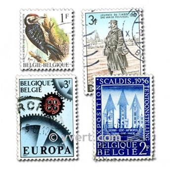 BELGIQUE : pochette de 500 timbres (Oblitérés)