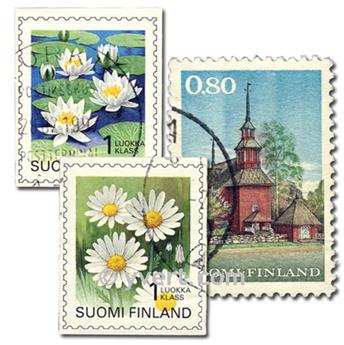 FINLANDE : pochette de 300 timbres (Oblitérés)