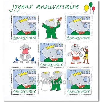 n° 100 -  Selo França Blocos e folhinhas