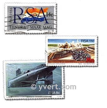 AFRIQUE DU SUD : pochette de 200 timbres (Oblitérés)