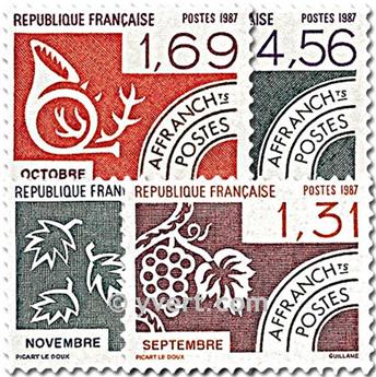n.o 194 / 197 -  Sello Francia Precancelados