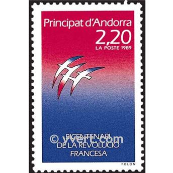 n° 376 -  Timbre Andorre Poste