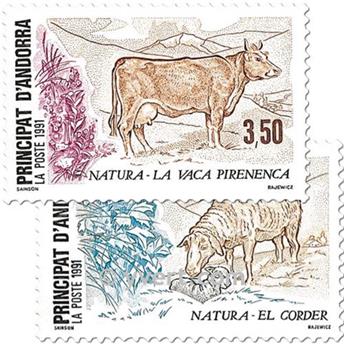 n° 405/406 -  Timbre Andorre Poste