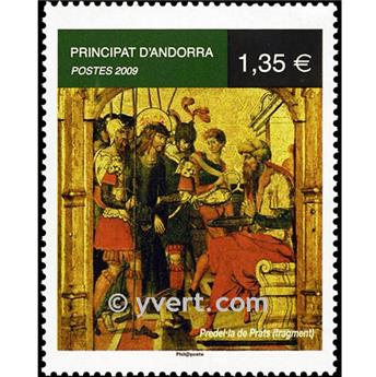 n° 672 -  Timbre Andorre Poste