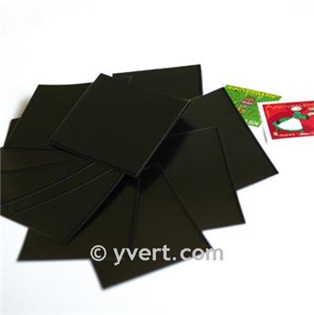 Pochettes simple soudure - Lxh:185x143mm (Fond noir) (D)
