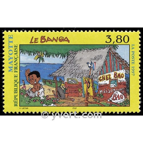 n.o 45 -  Sello Mayotte Correos