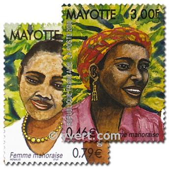 n° 85/86 (BF 3) -  Timbre Mayotte Poste