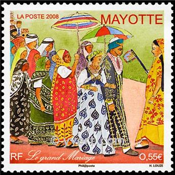 n° 215 -  Timbre Mayotte Poste