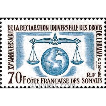 n.o 318 -  Sello Somalia francesa Correos