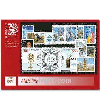 n° 484/496 -  Timbre Andorre Année complète (1997)
