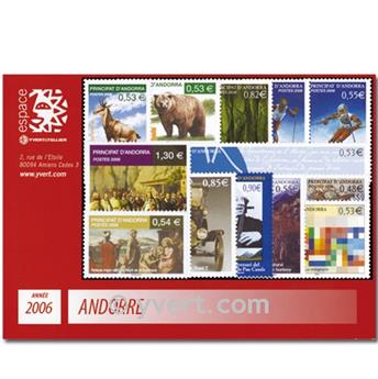 n° 620/632 -  Selo Andorra Ano completo (2006)