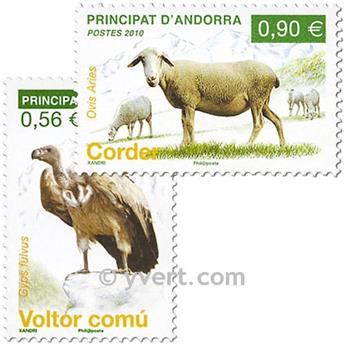 n° 690/691 -  Timbre Andorre Poste