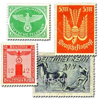 ALLEMAGNE AVANT 1945 : pochette de 300 timbres (Oblitérés)
