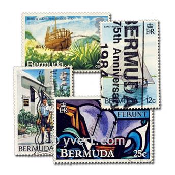 BERMUDAS: lote de 100 sellos