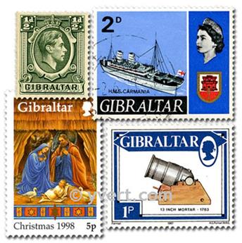 GIBRALTAR: envelope of 25 stamps