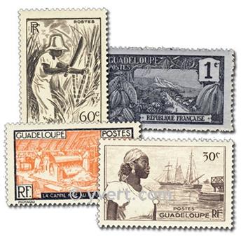 GUADELOUPE : pochette de 50 timbres (Oblitérés)