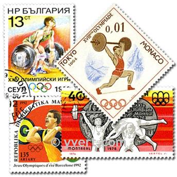 HALTEROFILISMO : lote de 25 selos