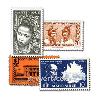 MARTINIQUE : pochette de 50 timbres (Oblitérés)