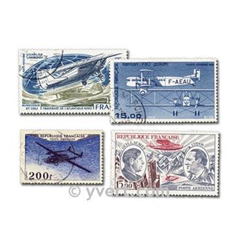FRANCE POSTE AERIENNE : pochette de 25 timbres (Oblitérés)