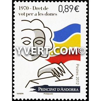 n° 730 -  Timbre Andorre Poste