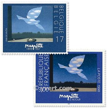 1998 - Emissão conjunta-França-Bélgica-(lote)