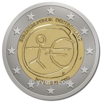 2 EURO COMMEMORATIVE 2009 : ALLEMAGNE - D (10e anniversaire de l´Union Économique et Monétaire)