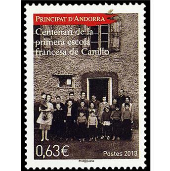 n° 744 -Timbre Andorre Poste