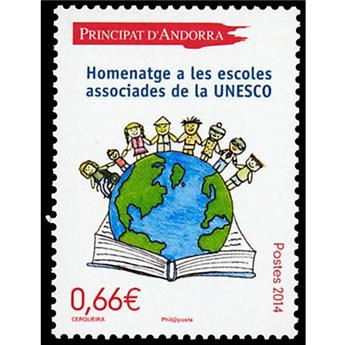 n° 749 -Timbre Andorre Poste