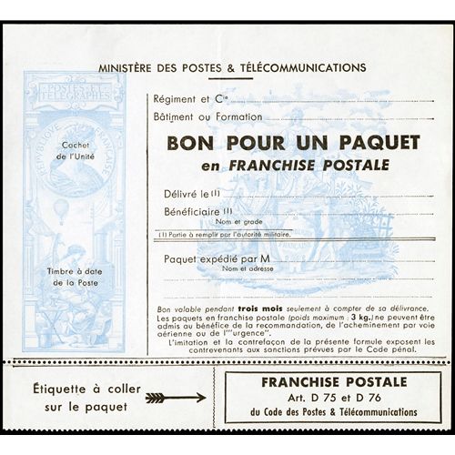 n° 15 - Selo França Franquia postal