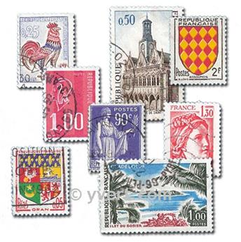 FRANCE : pochette de 800 timbres (Oblitérés)
