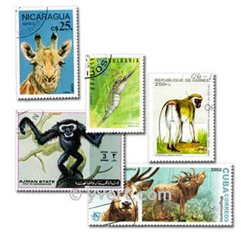 ANIMAUX : pochette de 500 timbres (Oblitérés)