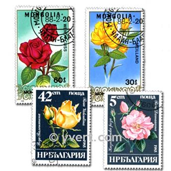 FLORE : pochette de 500 timbres (Oblitérés)