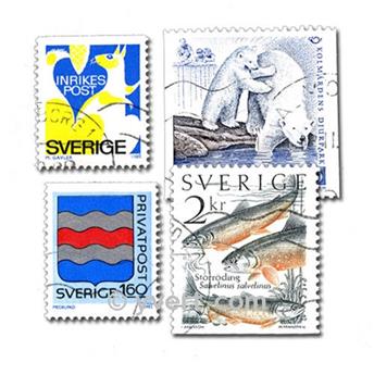 SUEDE : pochette de 400 timbres (Oblitérés)