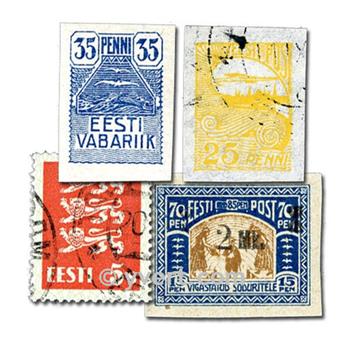ESTONIA: lote de 50 sellos