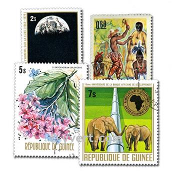 GUINEE FRANCAISE : pochette de 400 timbres (Oblitérés)