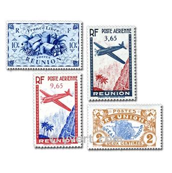 REUNIÓN COLONIAS FRANCESAS DE ÁFRICA: lote de 25 sellos