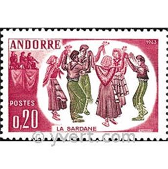 n° 166 -  Timbre Andorre Poste