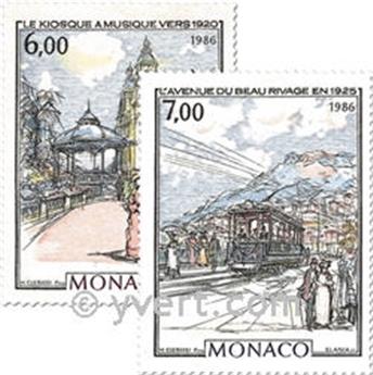 n° 1543/1544 -  Selo Mónaco Correios
