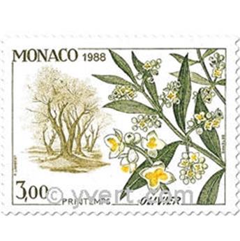 n° 1651/1654 (BF 43) -  Selo Mónaco Correios