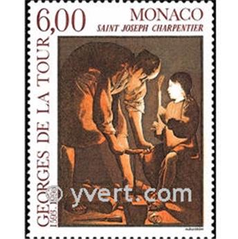 n° 1910 -  Selo Mónaco Correios