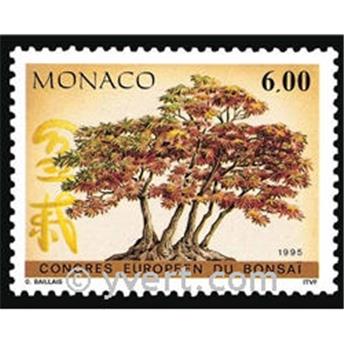n° 1982 -  Selo Mónaco Correios