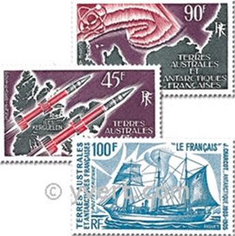 n.o PA38/41 -  Sello Tierras Australes y Antárticas Francesas Año completo (1975)