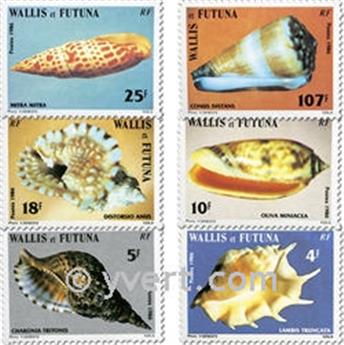 n° 337/342f (folha) -  Selo Wallis e Futuna Correios