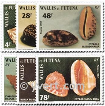 n° 360/365  -  Selo Wallis e Futuna Correios