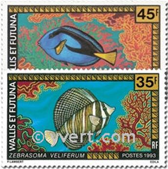 n° 451/452 -  Timbre Wallis et Futuna Poste